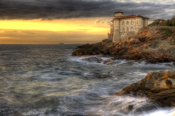 Castle of the mug, mug flat rocks, Etruscan Coast  Livorno Tusca — Stok Foto