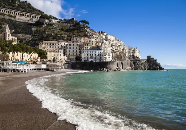 Strand von Amalfi — Stockfoto