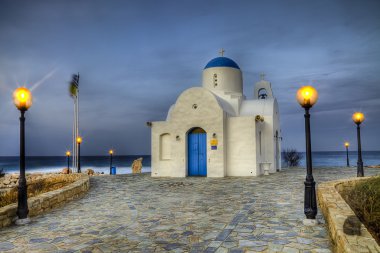 Agios Nikolaos (St. Nicholas church) Paralimni Cyprus Island clipart