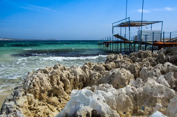 Ostrov Kypr Makronissos beach — Stock fotografie