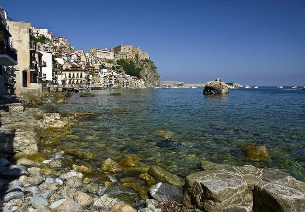 Scilla tipico e antico borgo di pescatori italiano Immagini Stock Royalty Free