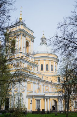 Alexander Nevsky Lavra in Saint-Petersburg Russia clipart