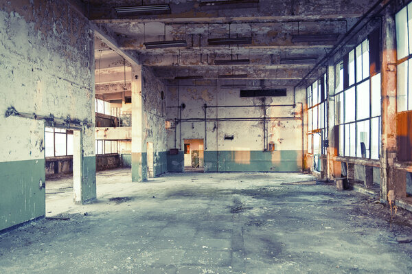 Old abandoned shoe factory.