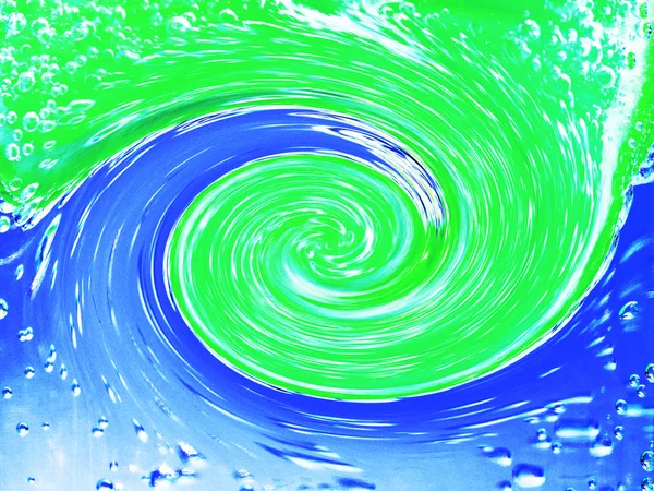 Moving wave in green and blue — Stock Photo, Image