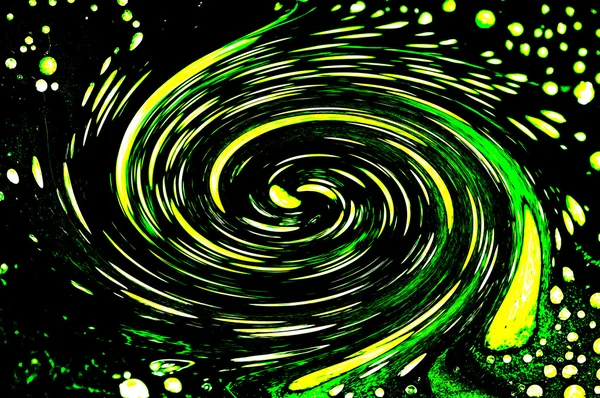 Espiral se mueve en verde y negro — Foto de Stock