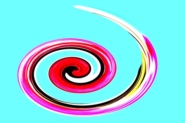 Espiral colorida en azul y rojo —  Fotos de Stock