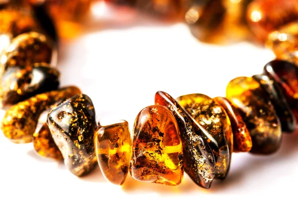 Amber bracelet, closeup — Stock Photo, Image