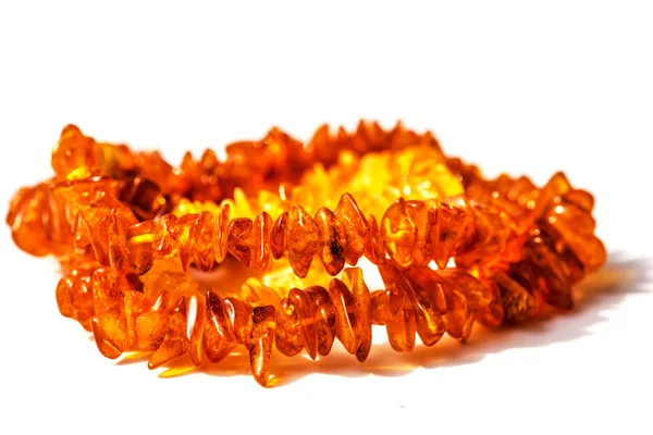 Amber bracelet, closeup — Stock Photo, Image