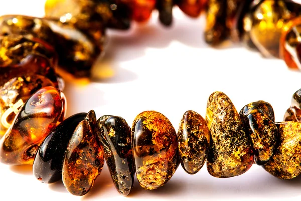 Amber bracelet, closeup — Stock Photo, Image