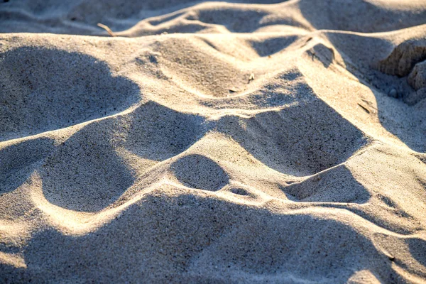 Zand van een strand met Shapes — Stockfoto