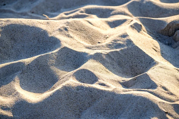 Zand van een strand met Shapes — Stockfoto