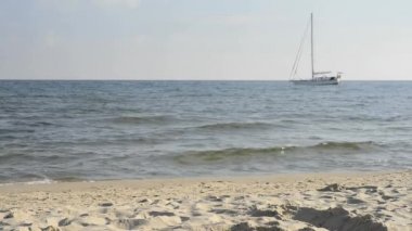 Gemi yelken Baltık Denizi beach adlı bağlantılı