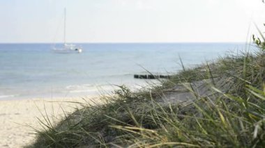 Gemi yelken Baltık Denizi beach adlı bağlantılı