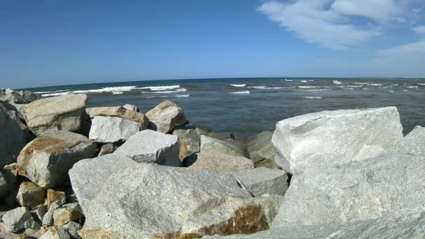 Strand vid Östersjön i Polen — Stockvideo