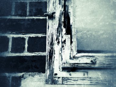 eski vintage bir görünüm penceresinde