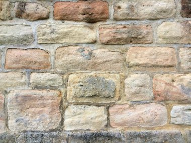 kum taşlarla abbey duvar eski