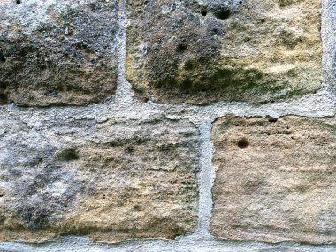 kum taşlarla abbey duvar eski