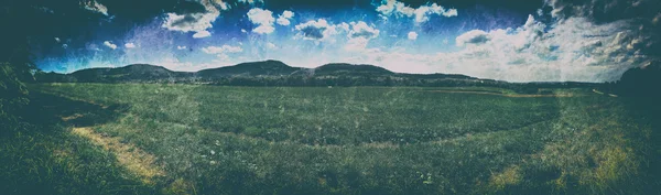 Vista panorâmica do Alb suábio em vista vintage — Fotografia de Stock