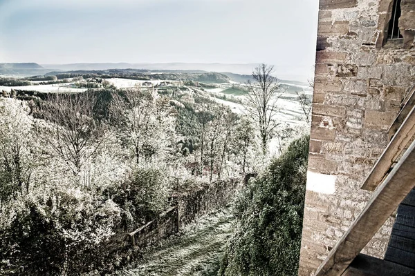 Vista Panorámica Las Tierras Altas Del Alb Suabia Alemania — Foto de Stock