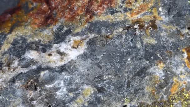 Siderite Del Mio William Steinbruecken Minerale Ferro Tavola Girevole — Video Stock