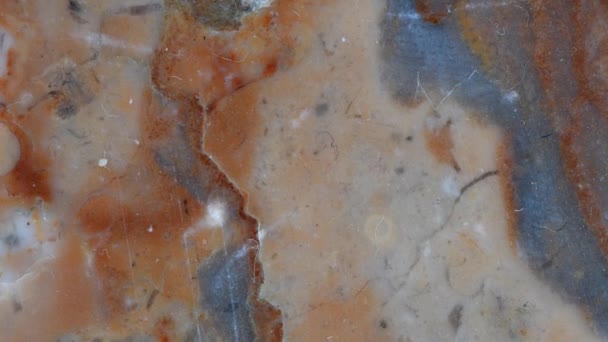 德国奥梅瑙矿的拉恩大理石在转盘桌上 — 图库视频影像
