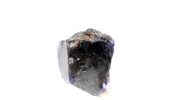 Obsidian Stone Turn Table — Stock Video