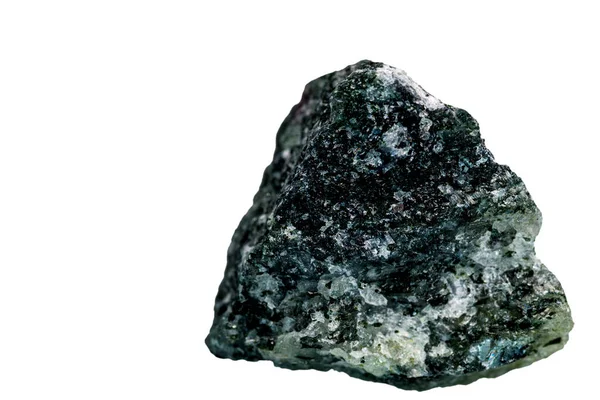 Zoisite Penutupan Batu Permata Dipotong Pada Latar Belakang Putih — Stok Foto