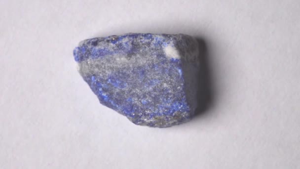 Lapis Lazuli Kamień Szlachetny Stole Obrotowym — Wideo stockowe