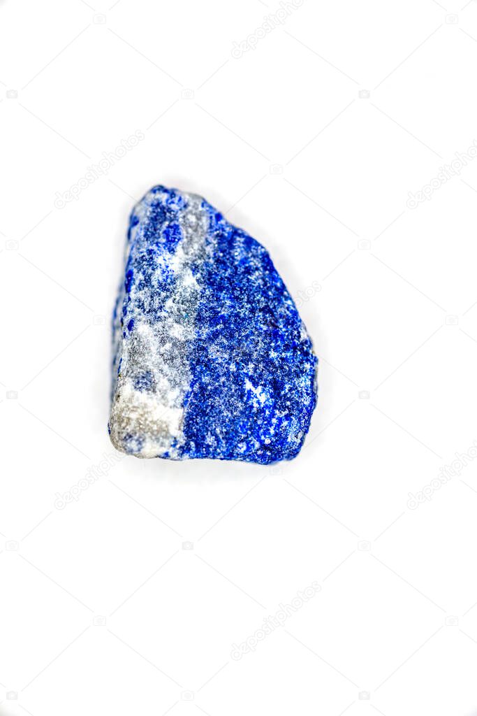 Lapis lazuli stone in a closeup