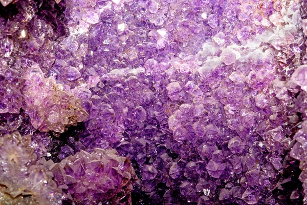 Amethyst Gemstone View Big Druse Stock Photo