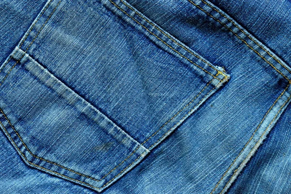 Alte Jeans Rückseite Mit Tasche — Stockfoto