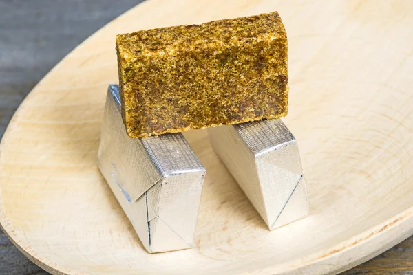 Meat bouillon cube — Stock Photo, Image