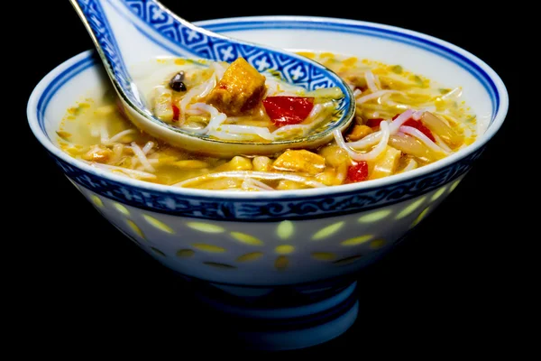 Asian chicken noodle soup — Stock Image Asian chicken noodle soup Royalty Free Stock Images
