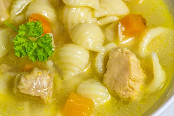 Supă de pui cu tăiţei — Fotografie, imagine de stoc