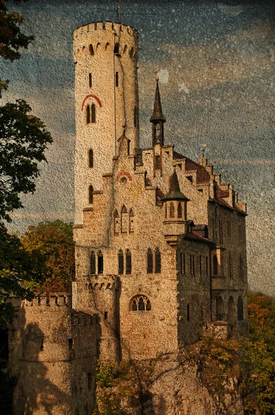 Замок Лихтенштайн в Германии — стоковое фото