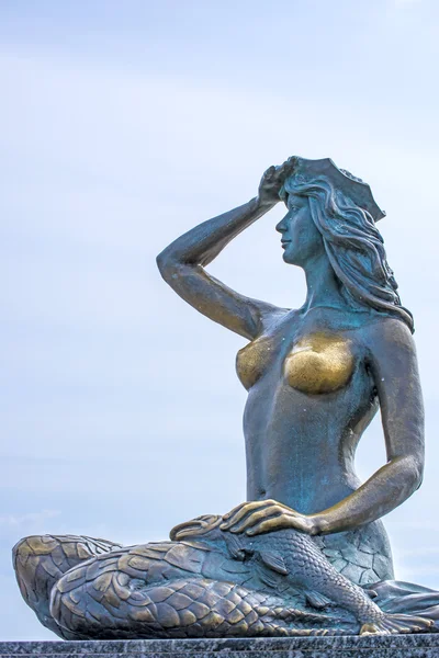 Mermaid of Ustka, Stolpmuende, Poland — Stock Photo, Image