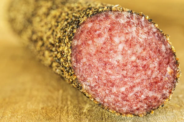 Salame com pimenta — Fotografia de Stock