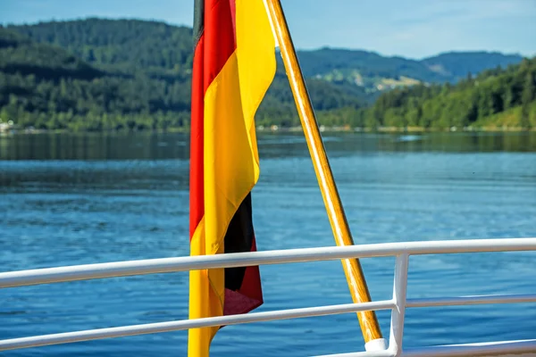 Titisee-tótól, fekete-erdő Németország, port — Stock Fotó