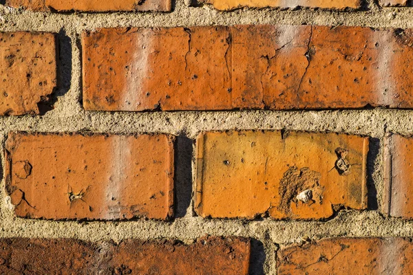 Vecchio muro di mattoni di una casa — Foto Stock