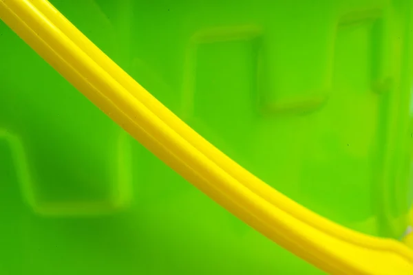 Зеленое ведро с ручкой — стоковое фото