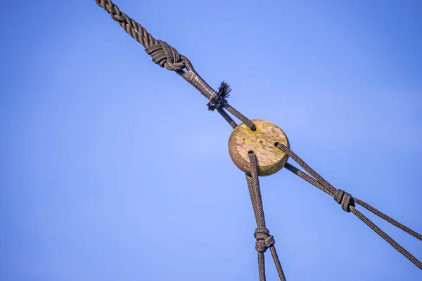 Rigging di una barca a vela — Foto Stock