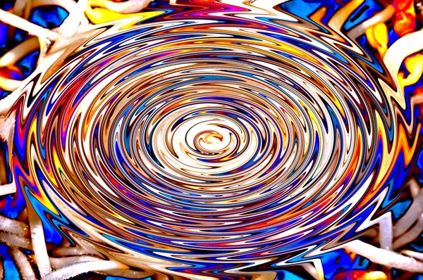 Colorful spiral in multi colors — Stock Photo, Image