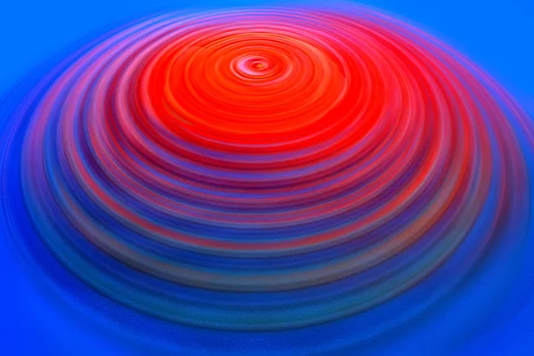 Spinning, colorful circle in red — Stock Photo, Image