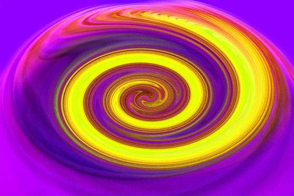 Färgglada spiral i gult — Stockfoto