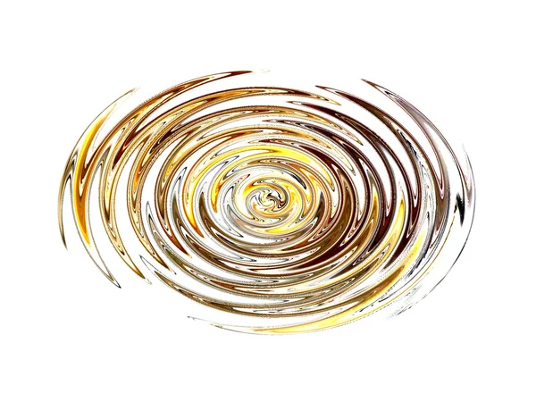 Colorful spiral in gold and white — Stock Photo, Image