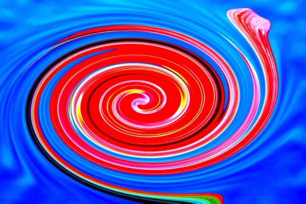 Bunte Spirale in rot und blau — Stockfoto