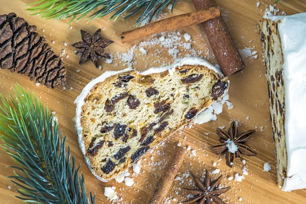 Niemiecki stollen Boże Narodzenie — Zdjęcie stockowe