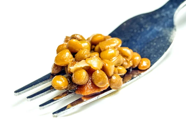 Lentilhas, alimentos cozinhados — Fotografia de Stock