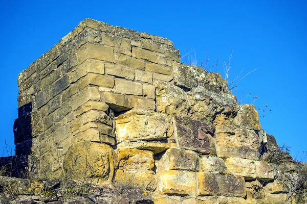 Средневековая стена замка — стоковое фото