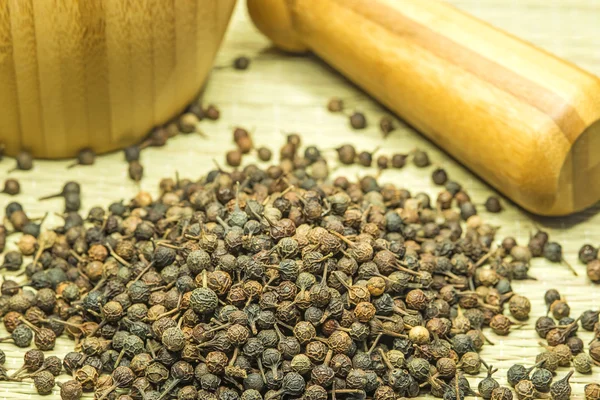 Cubeb, medicinal plant and spice — Stock Photo, Image